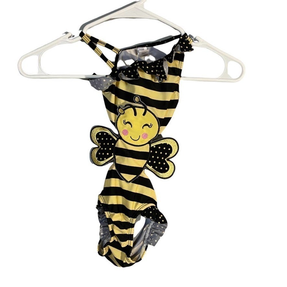 Joe Boxer One Piece Girls Bumble Bee Swimsuit 2T